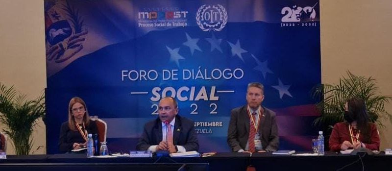 Instalado en Caracas el segundo Foro de Diálogo Social, con la participación de las principales centrales de trabajadores, empleadores y el acompañamiento de la OIT