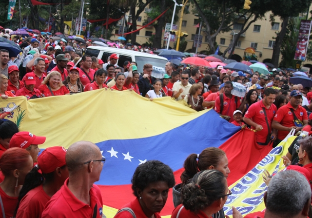 Pueblo revolucionario salió a las calles en apoyo al presidente Nicolás Maduro