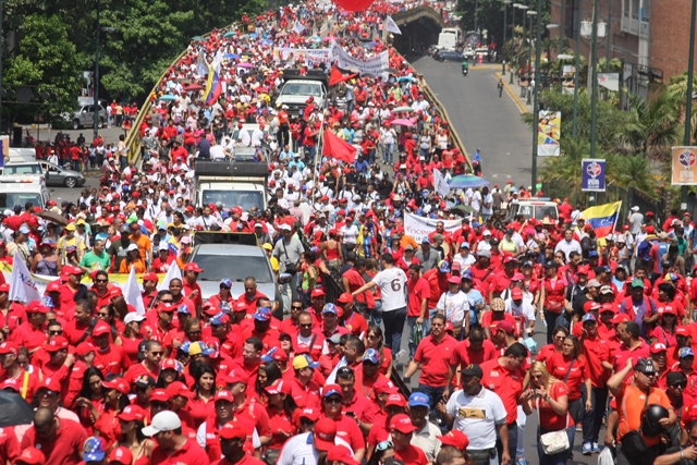 Fuerza laboral de todo el país rechaza  injerencia imperialista
