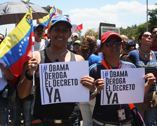 Pueblo Revolucionario marchó en rechazo al Decreto Obama