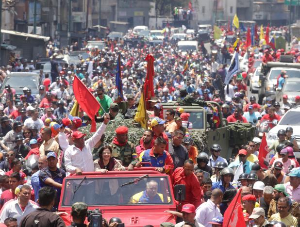 Pueblo patriota se movilizó masivamente para recordar a Hugo Chávez