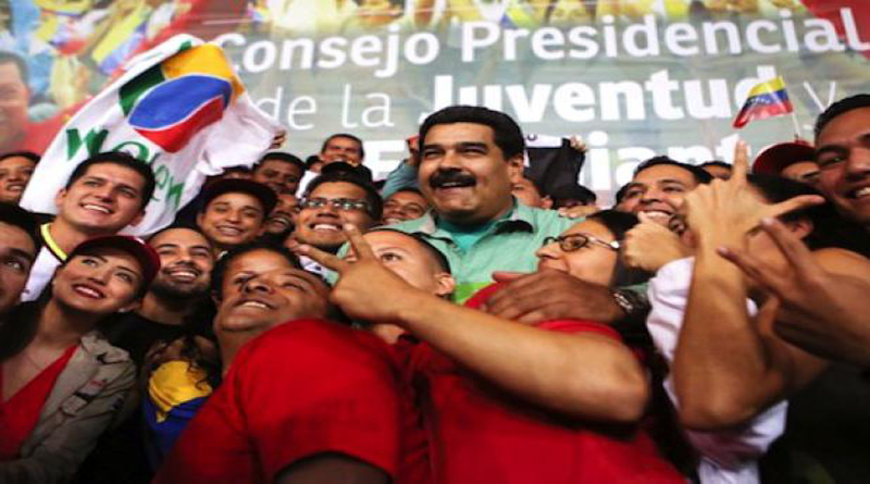 Jóvenes conmemoran su día con marcha en apoyo a la Revolución Bolivariana