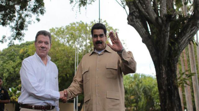 Maduro se reúne con Santos en Bolívar