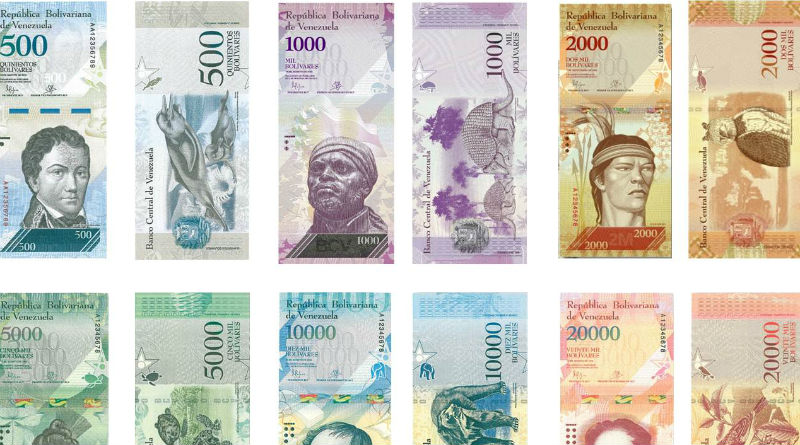BCV presentó los seis nuevos billetes del cono monetario nacional