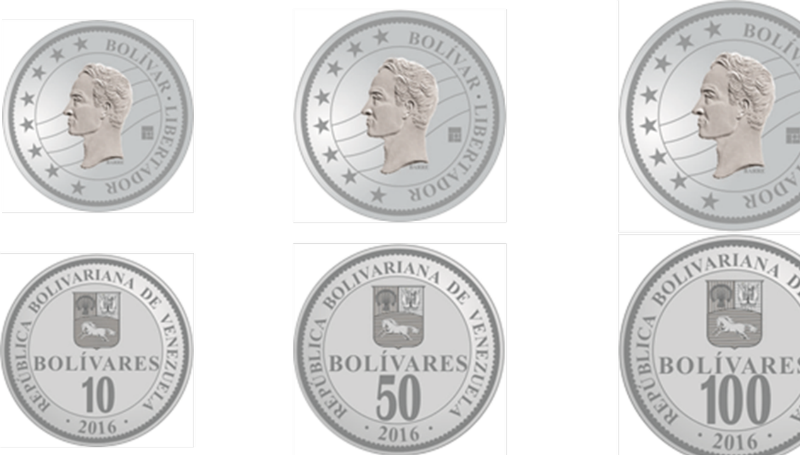 BCV incorpora de forma progresiva monedas de 10, 50 y 100 bolívares