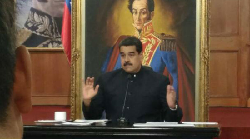 Presidente Maduro: “nos llegaron documentos de Washington sobre el plan para intervenir a Venezuela”