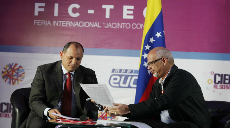 Venezuela firmó acuerdos de intención con empresas participantes en Fic-Tec