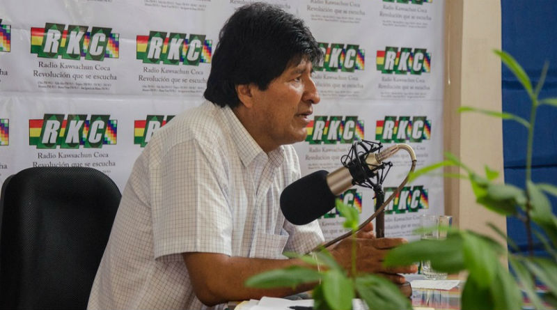 Presidente Evo Morales se solidariza con Venezuela ante ataques de EEUU