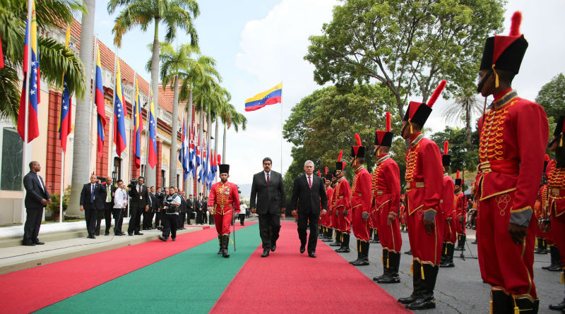 Presidente Maduro recibió a su homólogo cubano Díaz-Canel en Miraflores