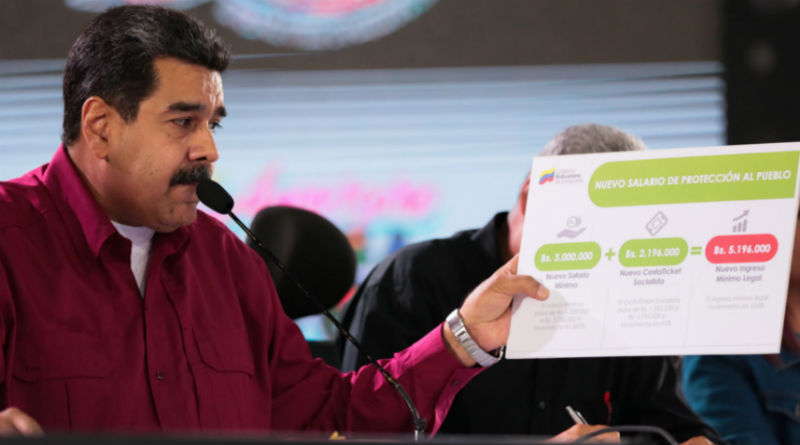 Presidente Maduro anuncia nuevo aumento del salario