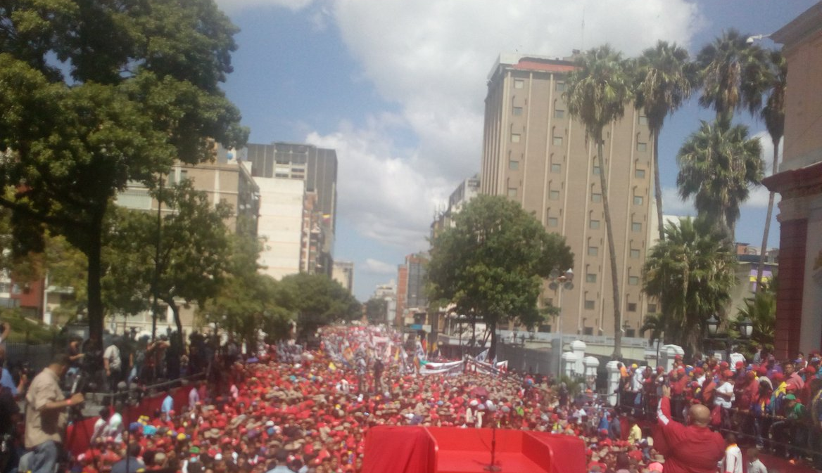 Clase Obrera venezolana marchó en defensa de la paz y solidaridad internacional