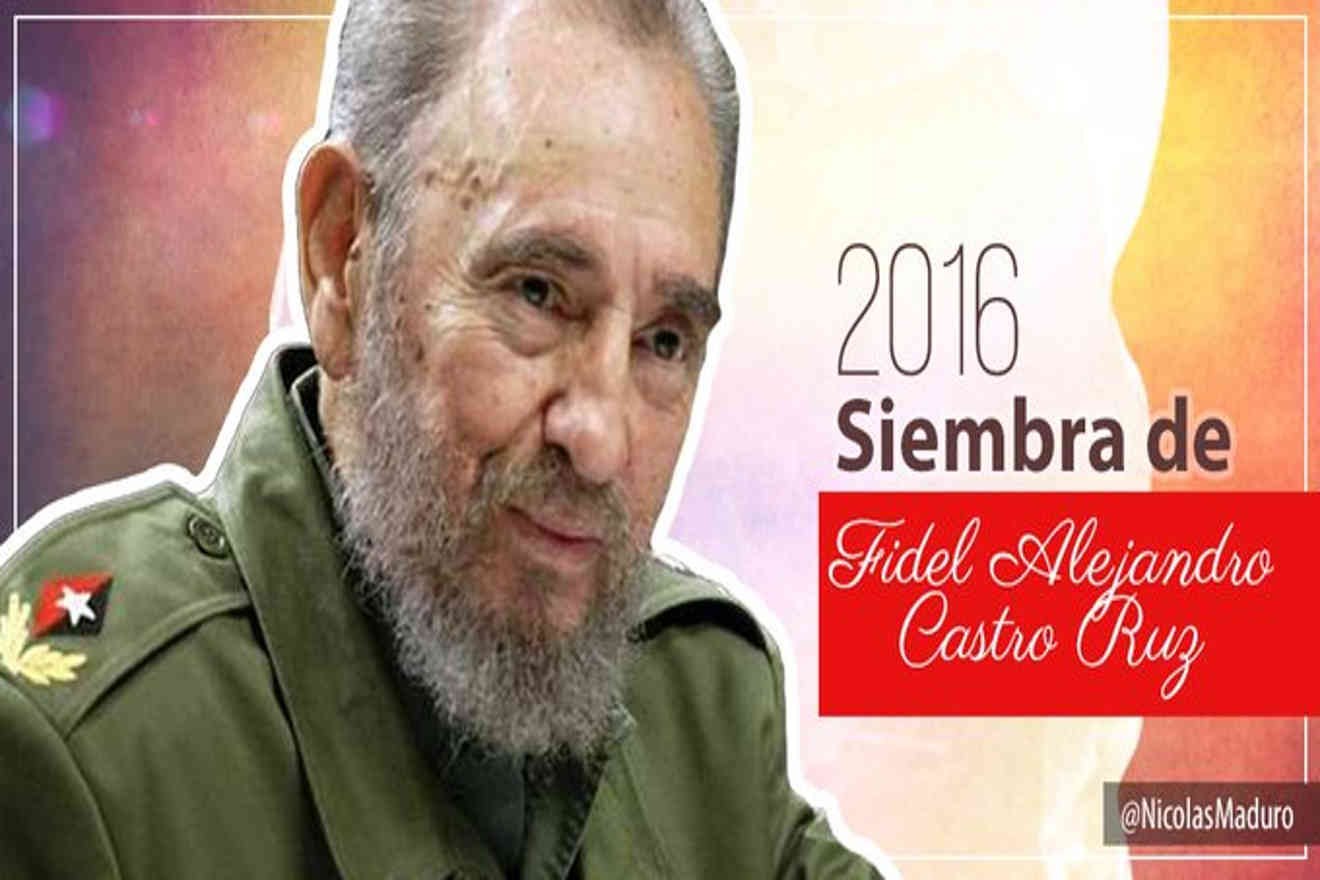Maduro a tres años de la siembra de Fidel: «Recordamos su eterna luz de enseñanza y dignidad»