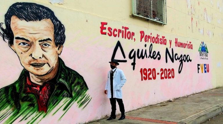 Personificación de José Gregorio Hernández recorre Mérida para concientizar al pueblo en la lucha contra la COVID-19