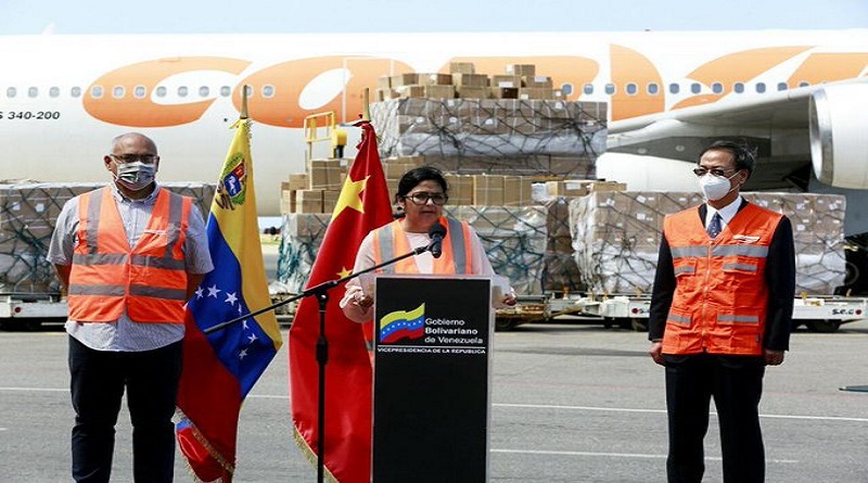 Venezuela recibió 9º avión con insumos y equipos médicos procedentes de China