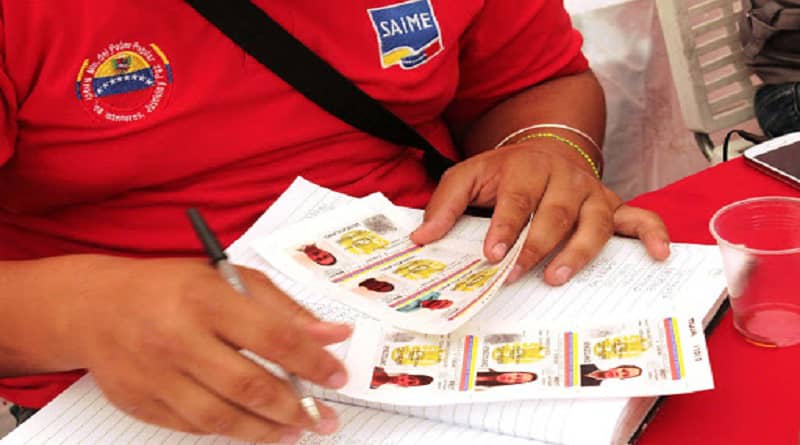 Saime realizará Jornada Especial de Cedulación Pre-electoral hasta el 4D