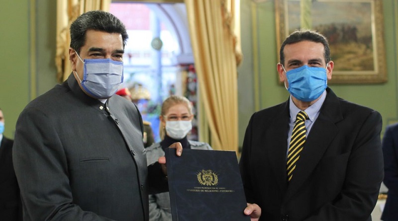 Presidente Maduro recibió Cartas Credenciales del embajador del Estado Plurinacional de Bolivia