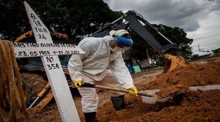 Brasil superó las 226.000 muertes por la COVID-19