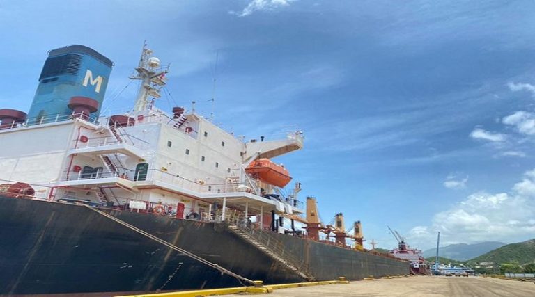 Desde Puerto de Guanta| Bolipuertos despacha más de 11 mil toneladas de aluminio y material diverso para exportación