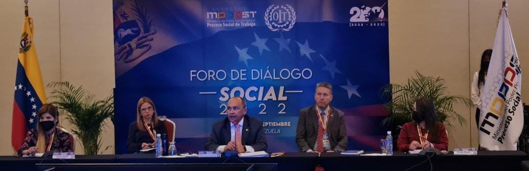 Instalado en Caracas el segundo Foro de Diálogo Social, con la participación de las principales centrales de trabajadores, empleadores y el acompañamiento de la OIT