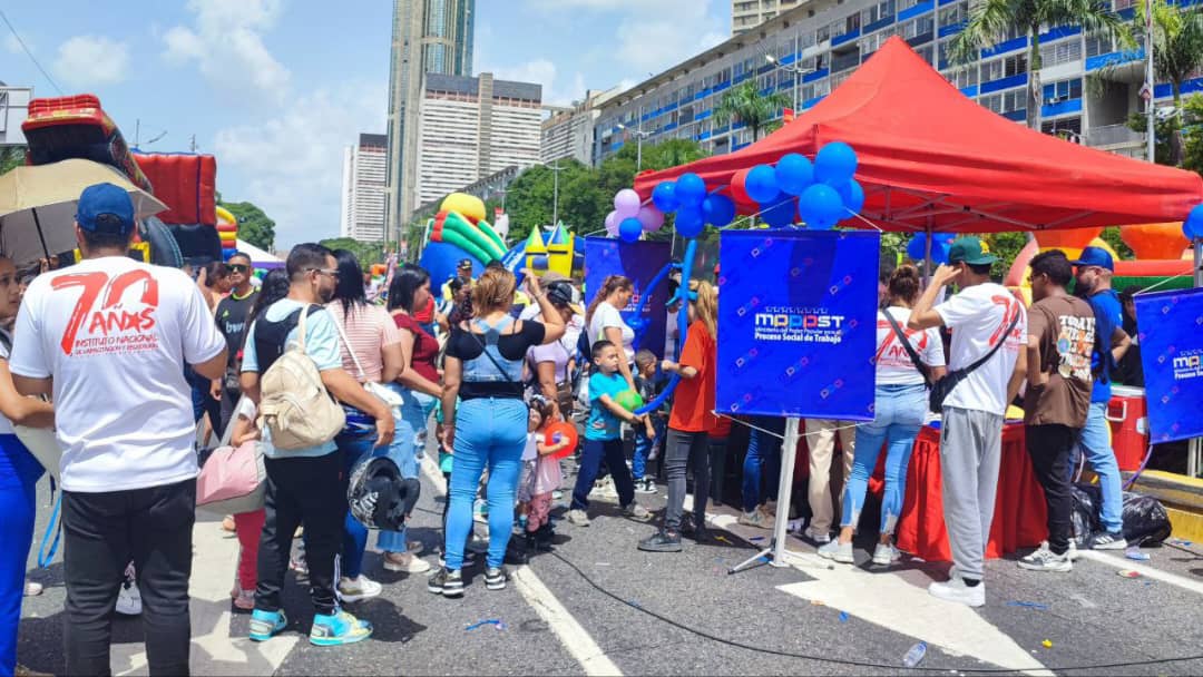 MPPPST e Incret, participaron en la Celebración del Día del Niño junto a la Mega Toma Social, Deportiva, Recreativa y Cultural